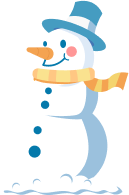 winter snowman.